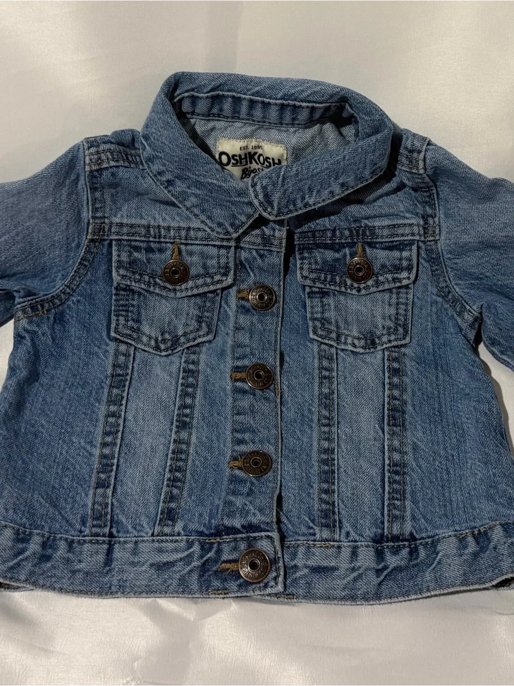OshKosh B'gosh Girls' Medium Blue Denim Jacket